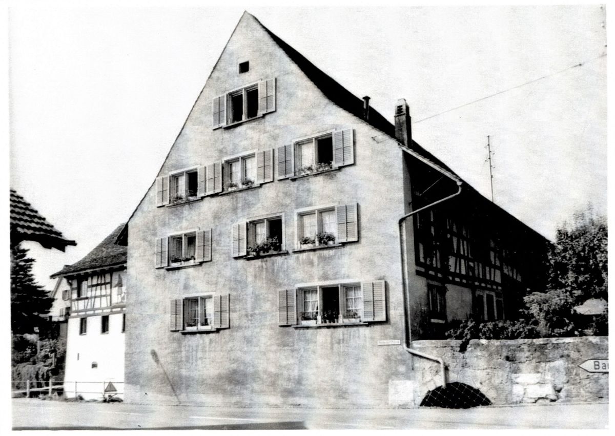 Ansichtskarte von Otelfingen: Mühlegasse 1 | um 1960