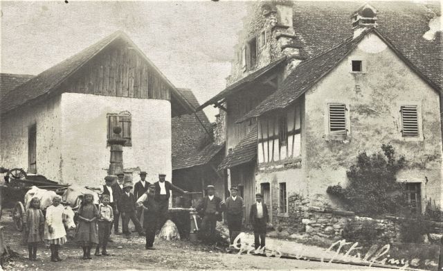 Postkarte von Otelfingen: Mühlegasse 2 um 1910