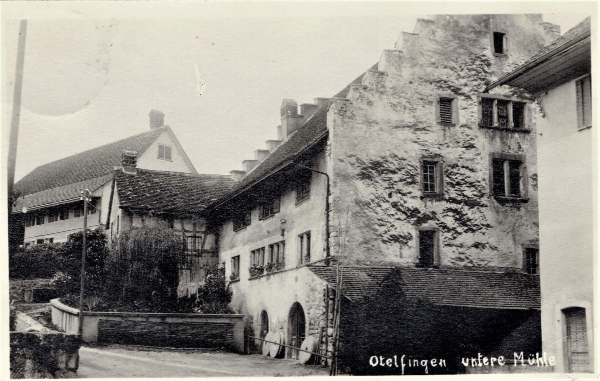 Ansichtskarte von Otelfingen: Mühlegasse 2 | um 1925