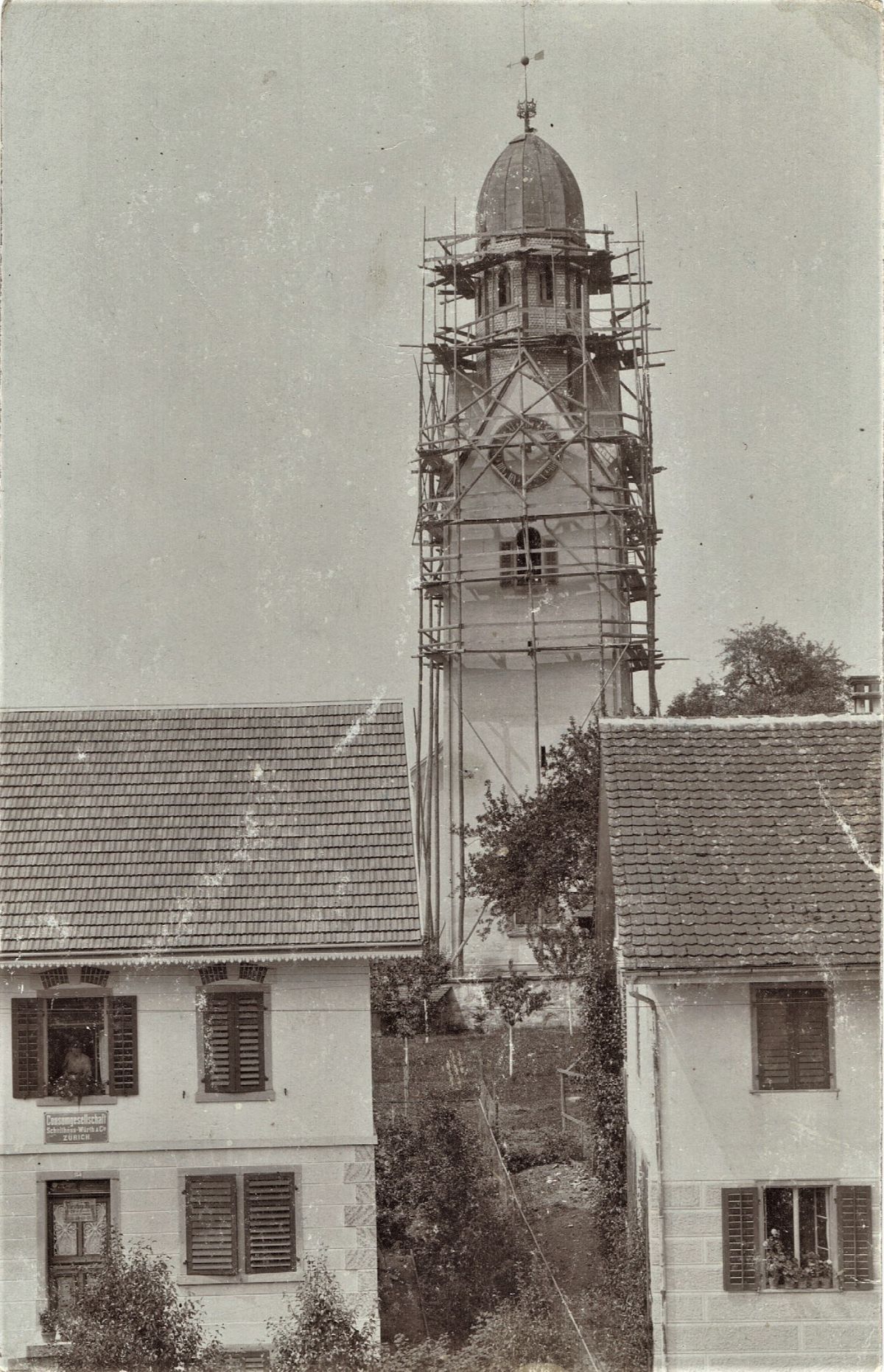 Ansichtskarte von Otelfingen: Reformierte Kirche | 1908