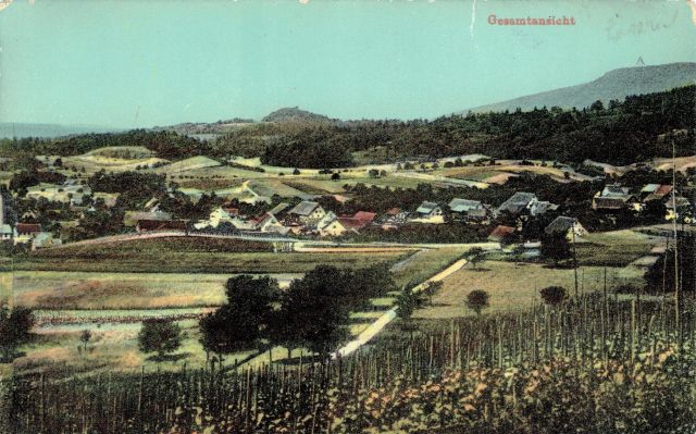 Ansichtskarte: Dorfansicht | rechts | um 1920