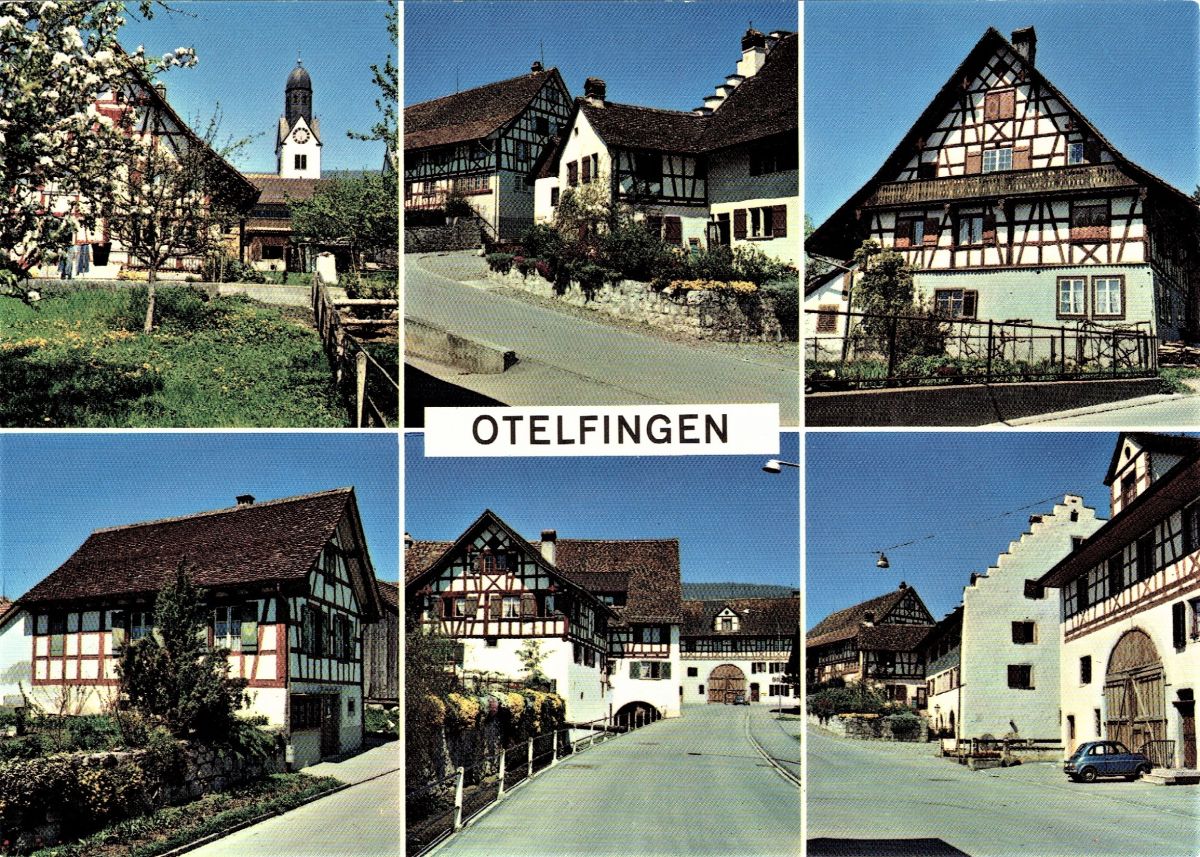 Ansichtskarte von Otelfingen: Dorfansicht | um 1980