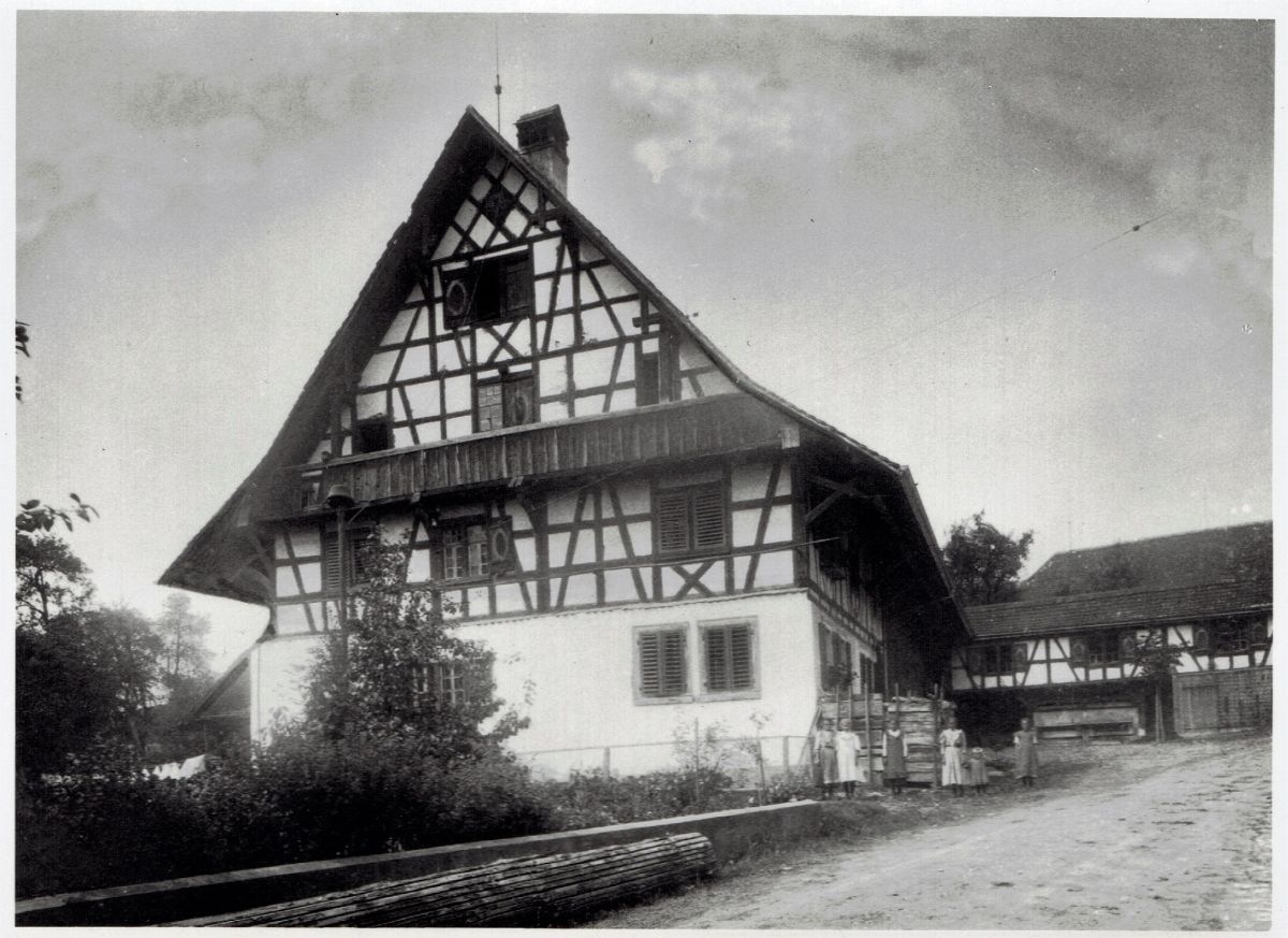 Ansichtskarte von Otelfingen: Hinterdorfstrasse 9 | um 1910