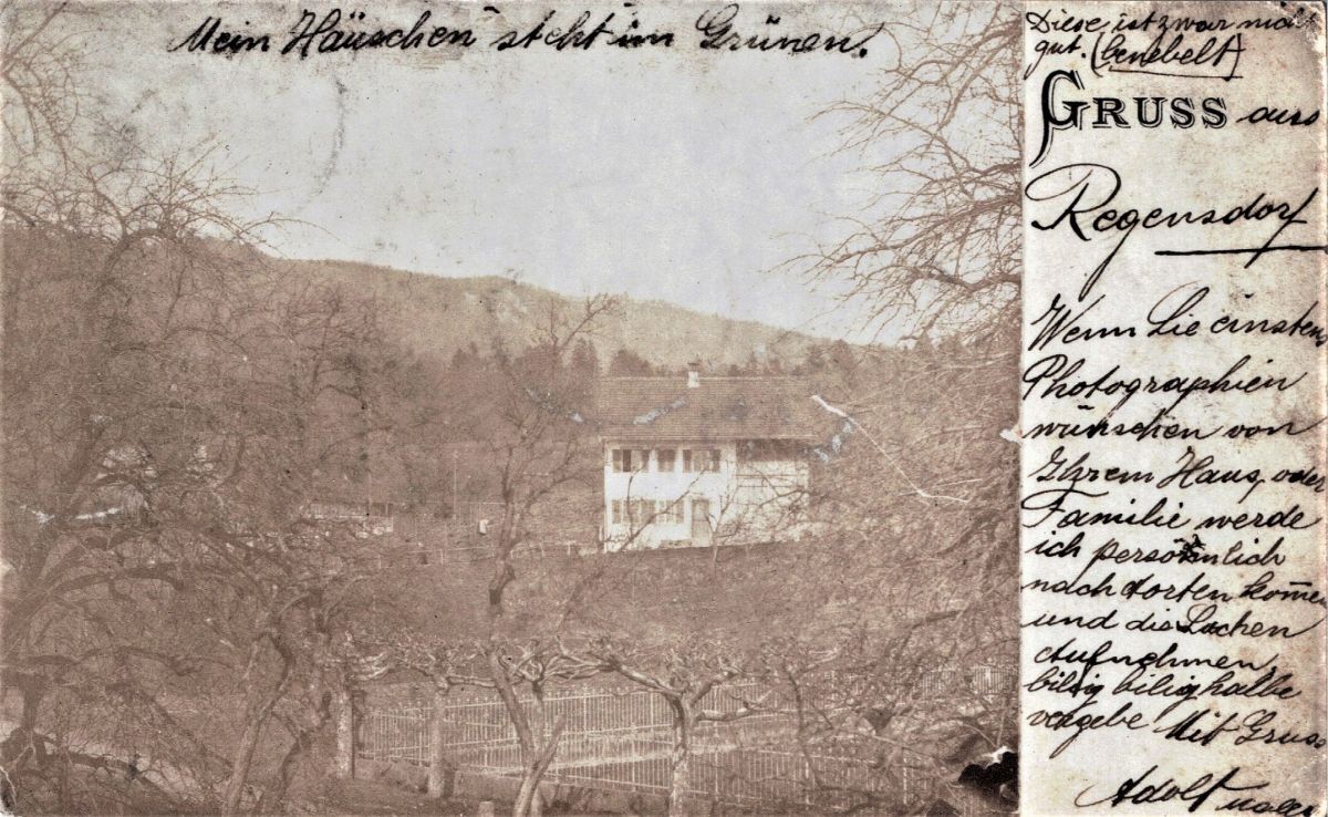 Ansichtskarte von Otelfingen: Vorderdorfstrasse 53 | 1903