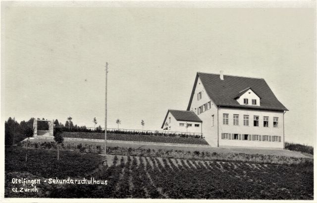 Ansichtskarte: Sekundarschulhaus Bühl | um 1932
