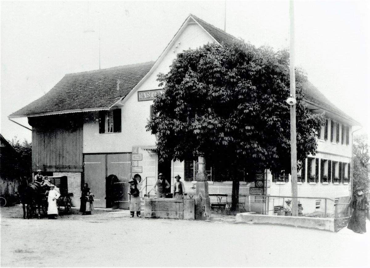 Ansichtskarte von Otelfingen: Landstrasse 26 | um 1907