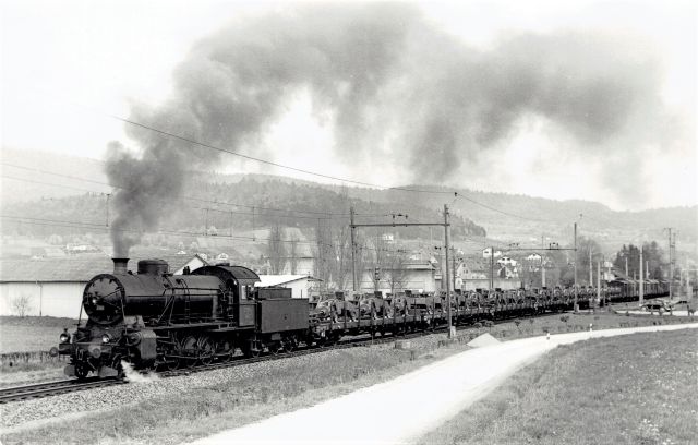 Ansichtskarte: Dampfzug | um 1955