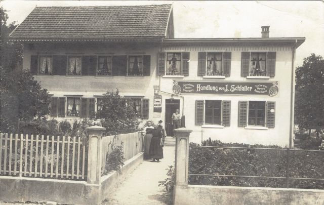 Postkarte von Otelfingen: Friedhofweg 2-4 um 1914