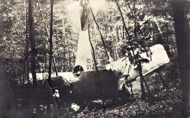 Ansichtskarte: Flugzeugabsturz | 1926