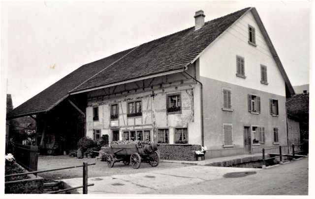 Postkarte von Otelfingen: Schmittengasse 11 um 1925