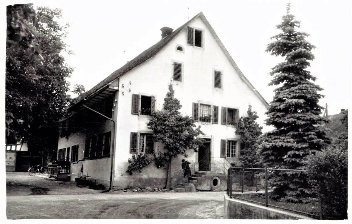 Ansichtskarte von Otelfingen: Hinterdorfstrasse 21 | 1953