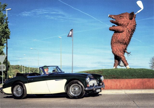 Postkarte von Otelfingen: Wildsau-Verkehrskreisel Landstrasse 2022