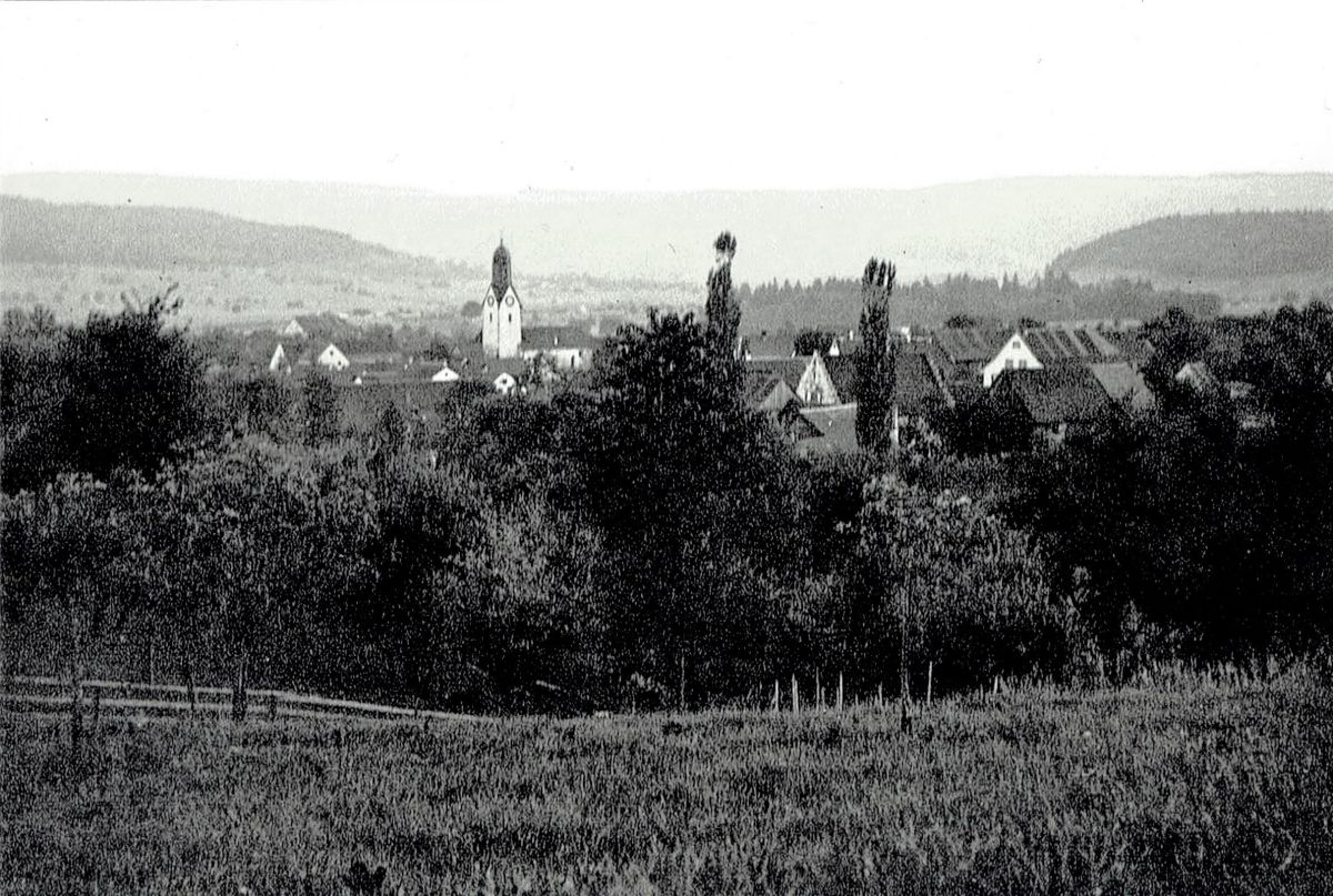 Ansichtskarte von Otelfingen: Dorfansicht | 1950