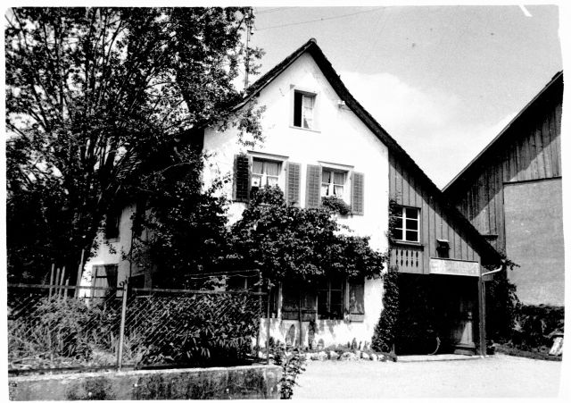 Postkarte von Otelfingen: Schmittengasse 9 1953