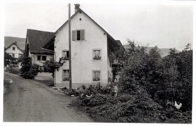 Postkarte von Otelfingen: Oberdorfstrasse 12 um 1950