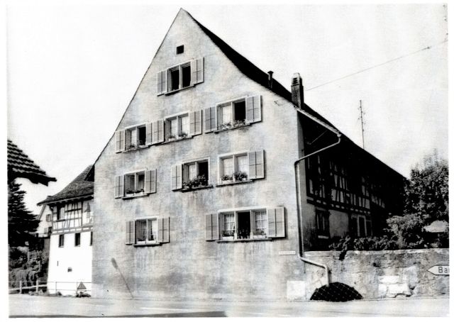Postkarte von Otelfingen: Mühlegasse 1 um 1960