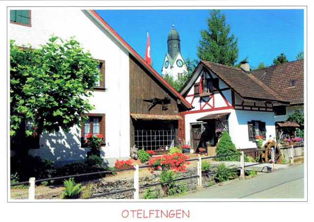 Postkarte von Otelfingen: Dorfansicht 2007