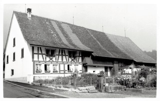 Postkarte von Otelfingen: Schmittengasse 2-4 1961