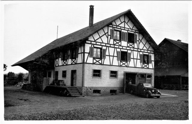 Postkarte von Otelfingen: Neue Riedstrasse 70 1953