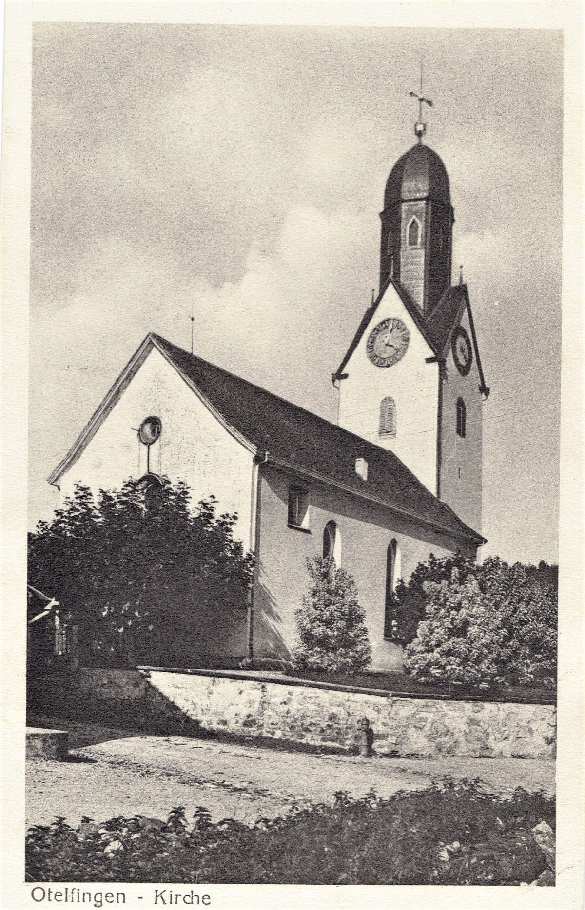 Ansichtskarte von Otelfingen: Reformierte Kirche | um 1935