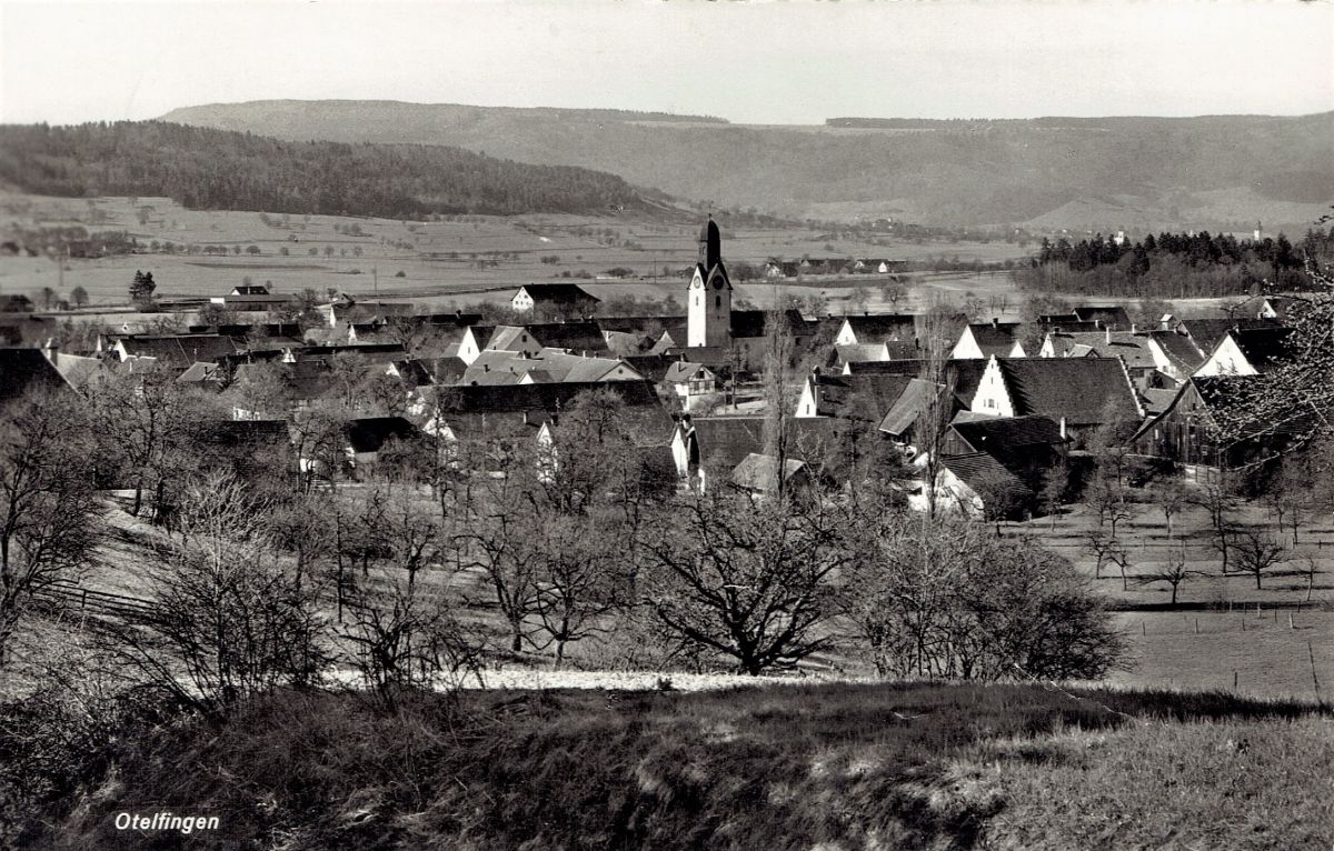 Ansichtskarte von Otelfingen: Dorfansicht | 1939