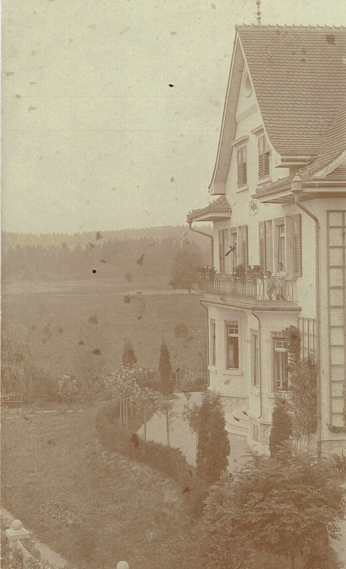 Ansichtskarte von Otelfingen: Bahnhofstrasse 46 | 1918