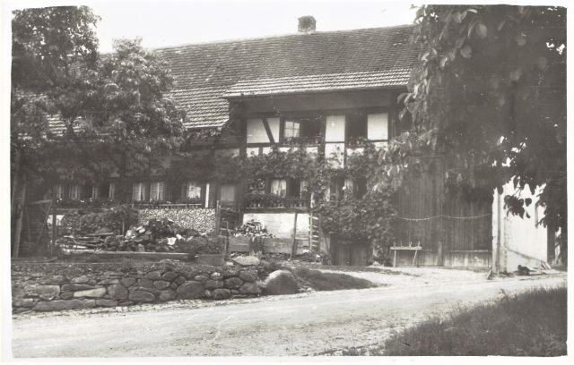 Postkarte von Otelfingen: Oberdorfstrasse 26 Bergstrasse 3 1953