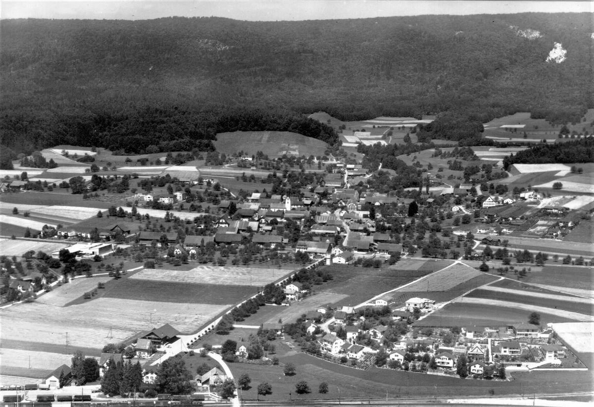 Ansichtskarte von Otelfingen: Flugaufnahme | 1965