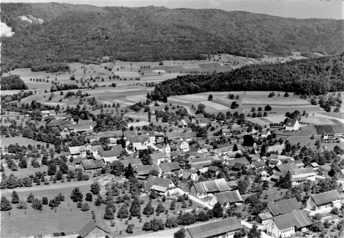 Ansichtskarte von Otelfingen: Flugaufnahme | 1954