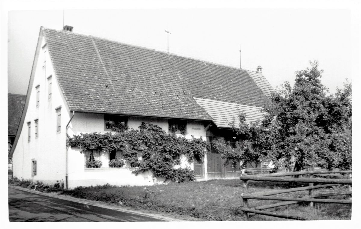 Ansichtskarte von Otelfingen: Hinterdorfstrasse 4 | 1961