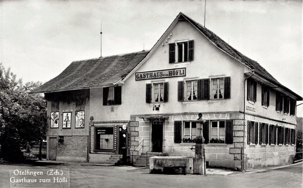 Ansichtskarte von Otelfingen: Landstrasse 26 | um 1940