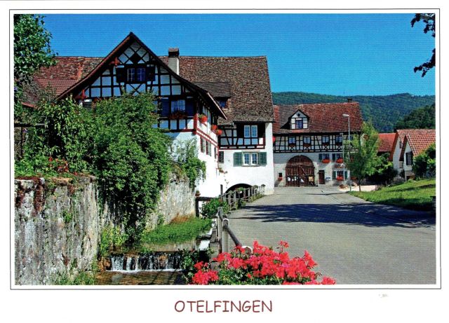 Postkarte von Otelfingen: Dorfansicht 2008