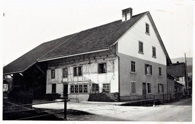 Postkarte von Otelfingen: Schmittengasse 11 um 1932