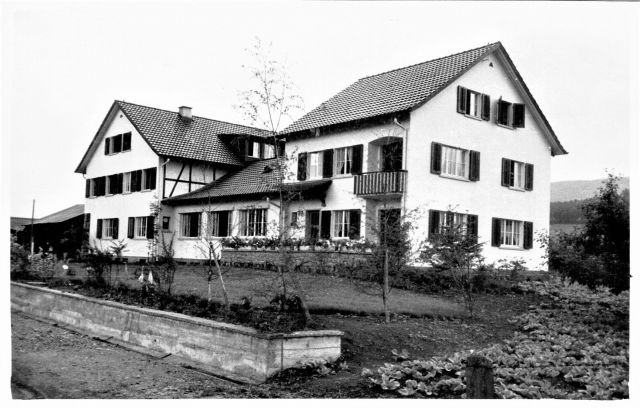 Postkarte von Otelfingen: Neue Riedstrasse 86-88 1953