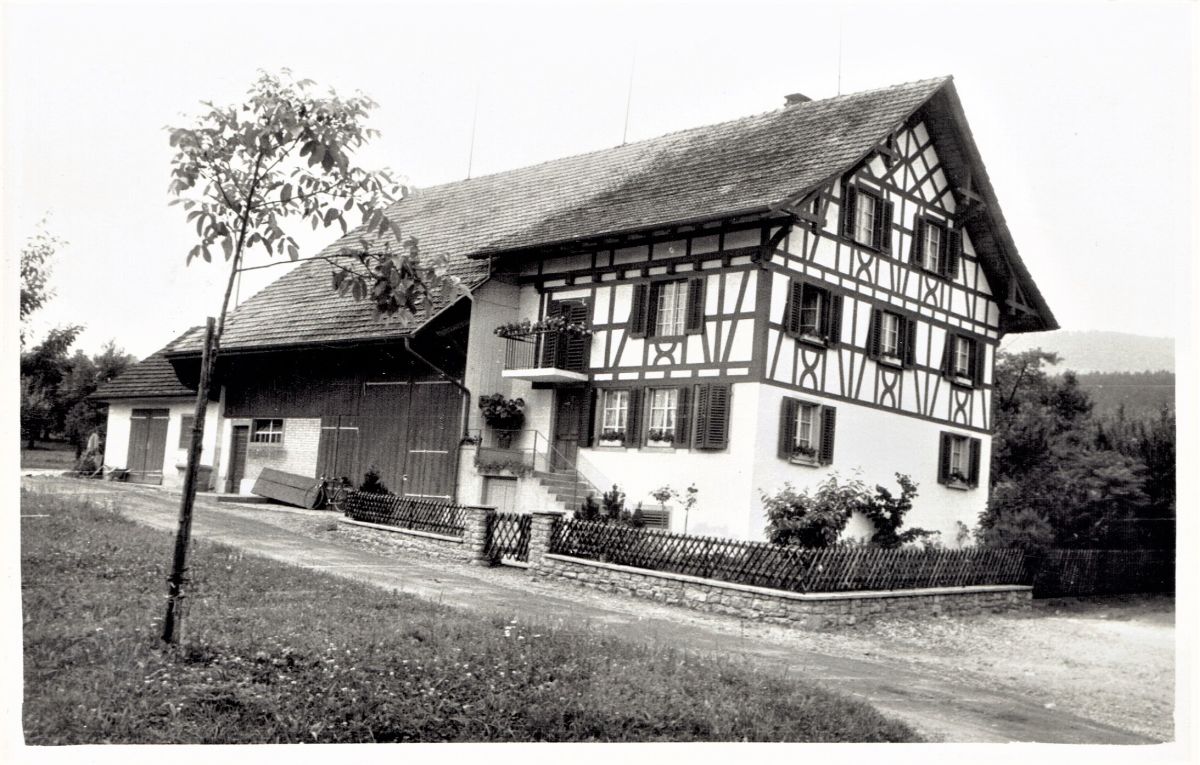 Ansichtskarte von Otelfingen: Bächlenstrasse 6/8 | 1953