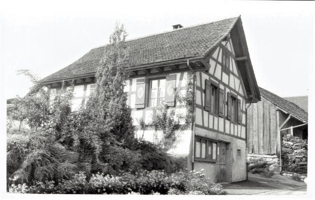 Postkarte von Otelfingen: Schulgasse 1 1961