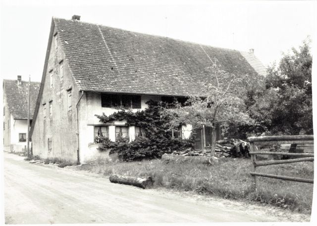 Postkarte von Otelfingen: Hinterdorfstrasse 4 1953