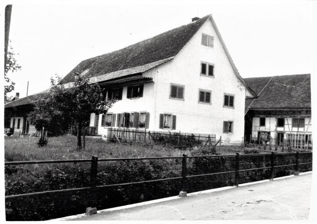 Postkarte von Otelfingen: Schmittengasse 10-16 1953
