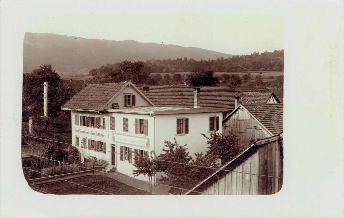 Ansichtskarte von Otelfingen: Friedhofweg 2-4 | 1912