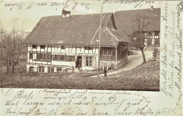 Postkarte von Otelfingen: Sonnenrain 9-15 um 1904