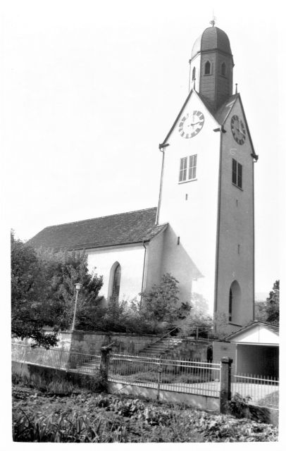 Postkarte von Otelfingen: Reformierte Kirche 1961
