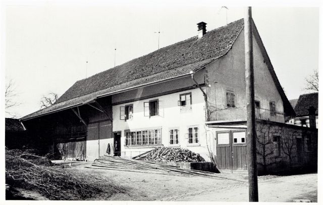 Postkarte von Otelfingen: Hinterdorfstrasse 17 um 1932