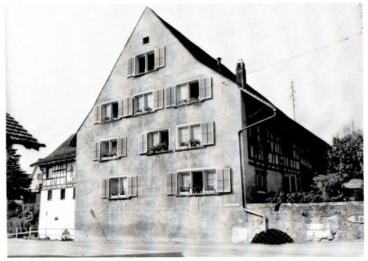 Ansichtskarte von Otelfingen: Mühlegasse 1 | um 1960