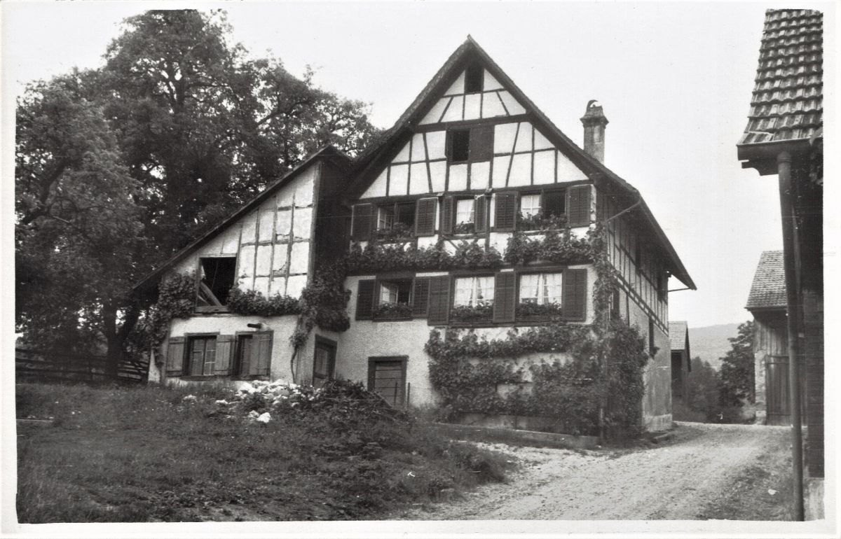 Ansichtskarte von Otelfingen: Oberdorfstrasse 27 | 1953