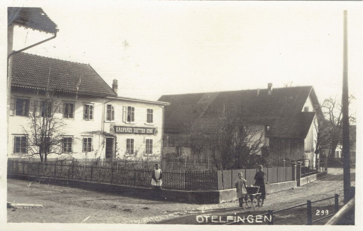 Ansichtskarte von Otelfingen: Friedhofweg 2-4 | 1922