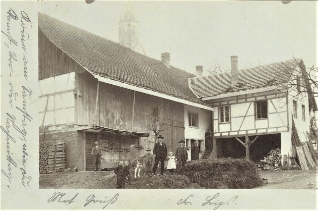 Postkarte von Otelfingen: Rütschigasse 3 um 1904