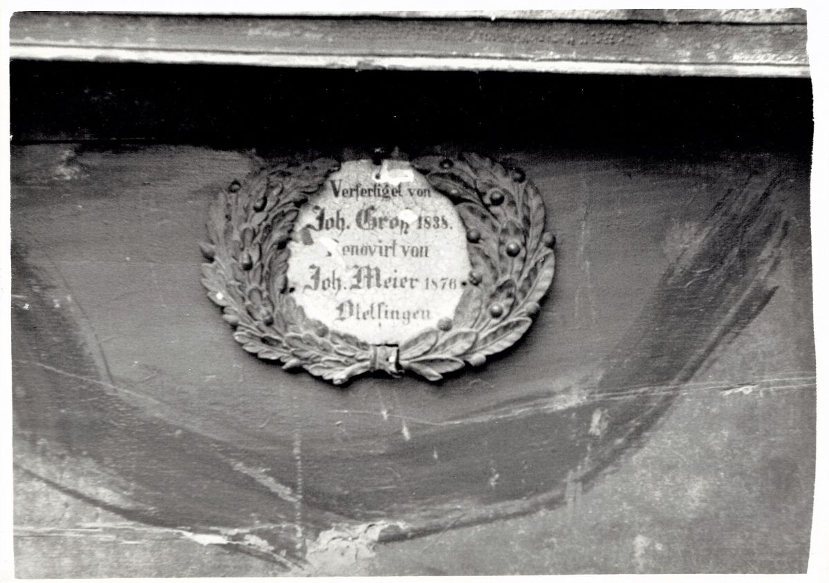 Ansichtskarte von Otelfingen: Feuerspritze von 1838 | 1953