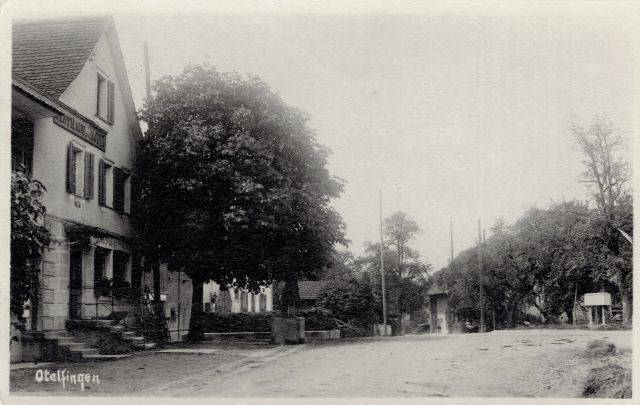 Postkarte von Otelfingen: Landstrasse 26 um 1925