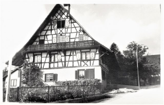 Postkarte von Otelfingen: Hinterdorfstrasse 9 1966