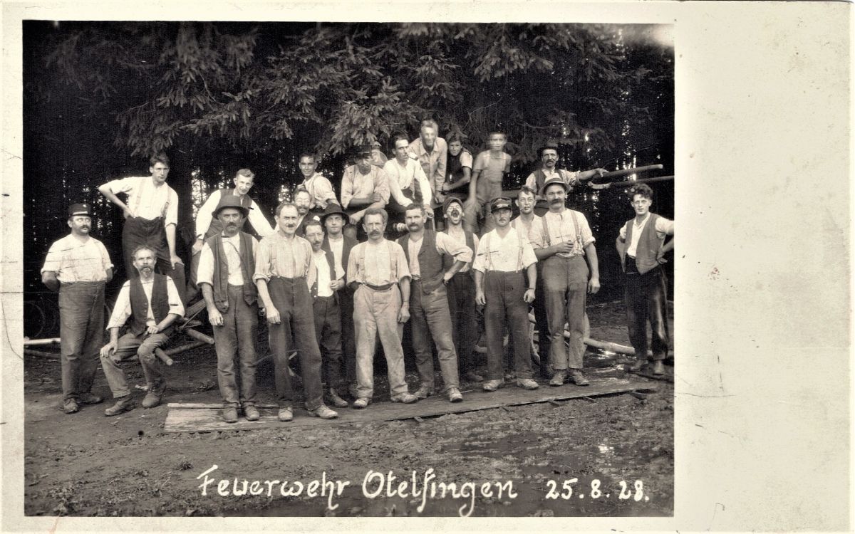 Ansichtskarte von Otelfingen: Feuerwehr | 1928